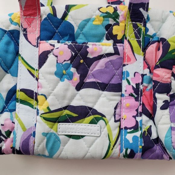 Vera Bradley Gorgeous Spring Satchel Crossbody Bag / Purse; Approx. 5 x 10 x 4 - Picture 2 of 9